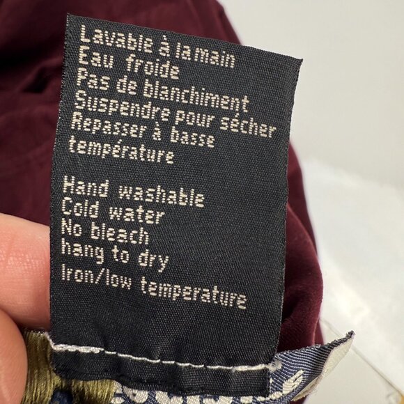 MARIE_CLAIRE Western A-line Buttoned Cottagecore Burgundy Flared Maxi Skirt‎ L - Picture 6 of 8